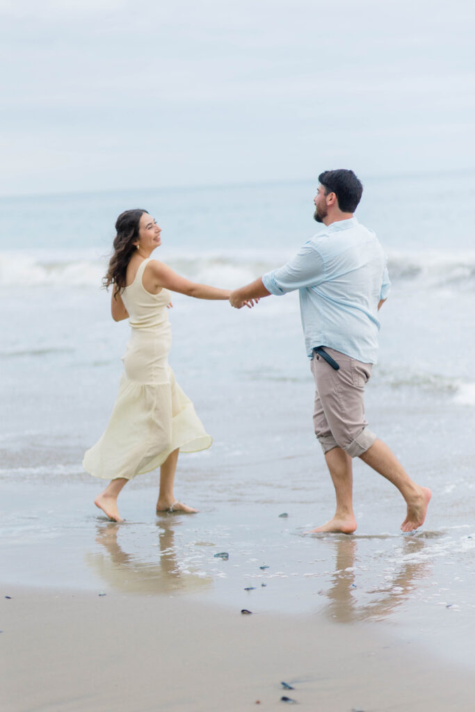 Couple dancing at El Matador State Beach